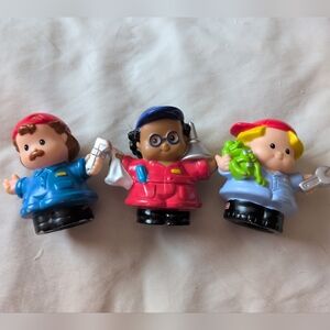 Vintage Fisher Price Little People Lot Mechanics Y2K Play Figures Toys